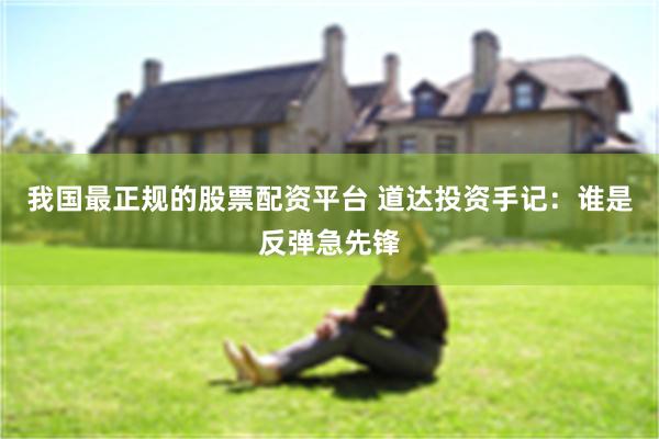 我国最正规的股票配资平台 道达投资手记：谁是反弹急先锋