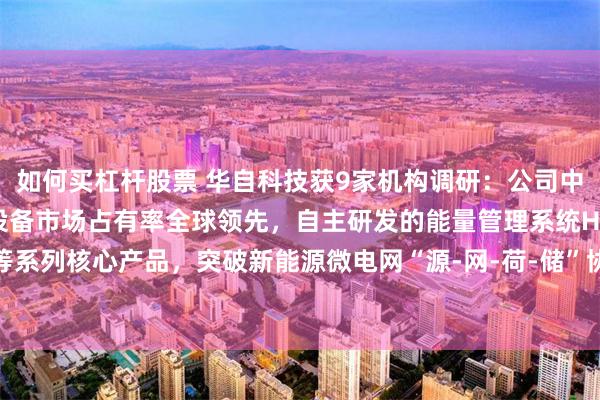 如何买杠杆股票 华自科技获9家机构调研：公司中小水电站自动化控制设备市场占有率全球领先，自主研发的能量管理系统HZ3000-EMS等系列核心产品，突破新能源微电网“源-网-荷-储”协调控制关键技术瓶颈（附调研问答）