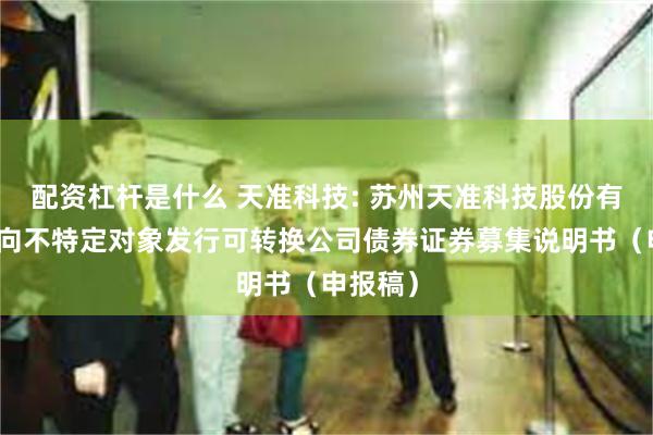 配资杠杆是什么 天准科技: 苏州天准科技股份有限公司向不特定对象发行可转换公司债券证券募集说明书(申报稿)