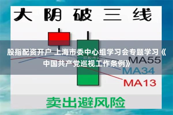 股指配资开户 上海市委中心组学习会专题学习《中国共产党巡视工作条例》