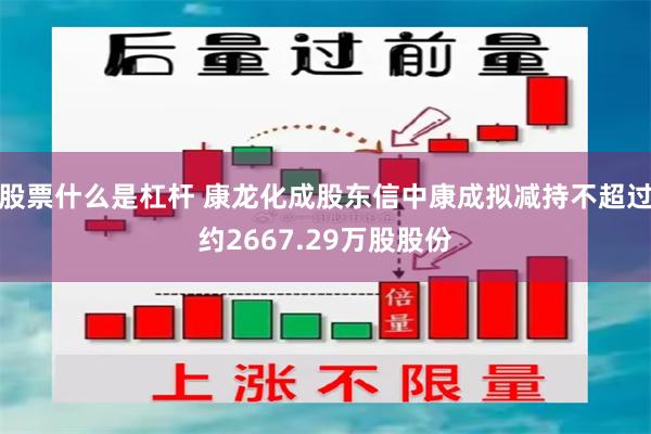 股票什么是杠杆 康龙化成股东信中康成拟减持不超过约2667.29万股股份