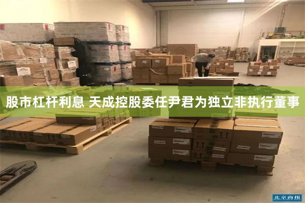 股市杠杆利息 天成控股委任尹君为独立非执行董事