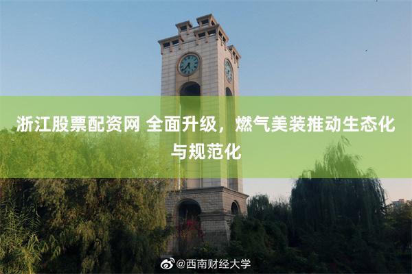 浙江股票配资网 全面升级，燃气美装推动生态化与规范化