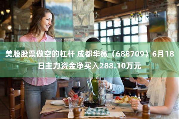 美股股票做空的杠杆 成都华微（688709）6月18日主力资金净买入288.10万元
