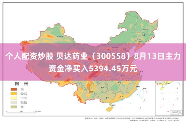 个人配资炒股 贝达药业（300558）8月13日主力资金净买入5394.45万元