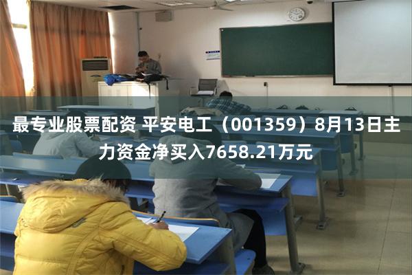 最专业股票配资 平安电工（001359）8月13日主力资金净买入7658.21万元