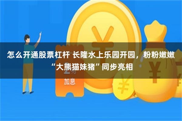 怎么开通股票杠杆 长隆水上乐园开园，粉粉嫩嫩“大熊猫妹猪”同步亮相