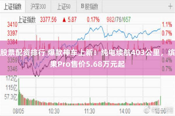 股票配资排行 爆款神车上新！纯电续航403公里，缤果Pro售价5.68万元起