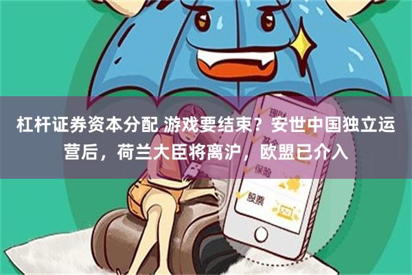 杠杆证券资本分配 游戏要结束？安世中国独立运营后，荷兰大臣将离沪，欧盟已介入