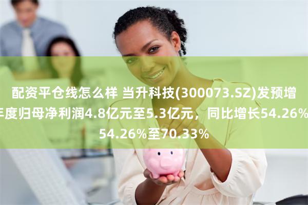 配资平仓线怎么样 当升科技(300073.SZ)发预增，预计半年度归母净利润4.8亿元至5.3亿元，同比增长54.26%至70.33%
