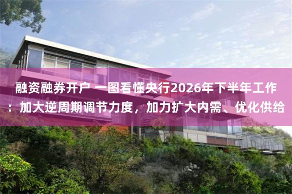 融资融券开户 一图看懂央行2026年下半年工作：加大逆周期调节力度，加力扩大内需、优化供给